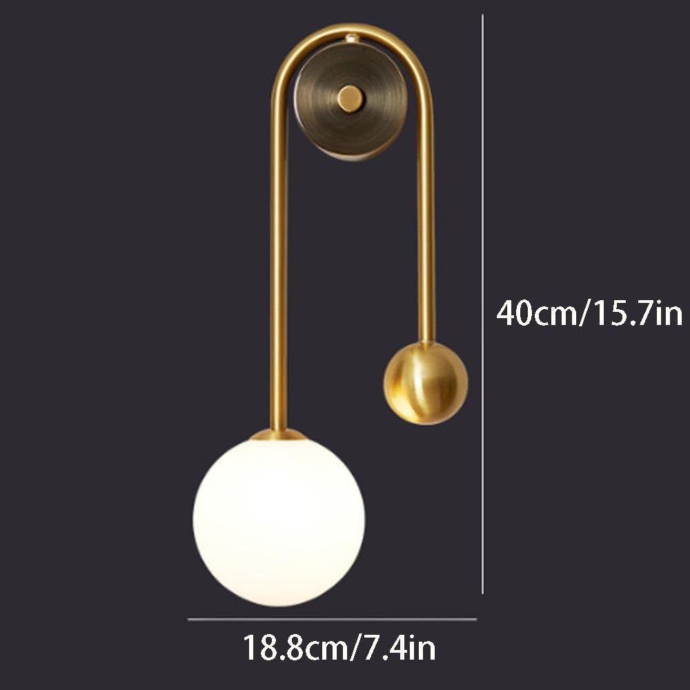 Applique da Parete Minimalista a Doppia Testa, lampade da Parete Moderne di Lusso, lampade da Parete di metà secolo, Tutte in Rame, Illuminazione da Parete per Il Bagno, per Ristorante, Soggiorno