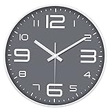 Fácil de instalar: Alimentada por 1 batería AA (no contiene), el reloj de dormitorio viene con gancho, la parte posterior del reloj tiene una ranura para facilitar la suspensión.