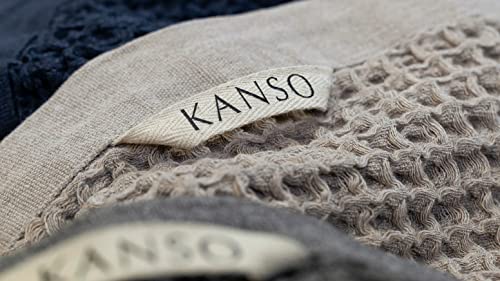 Kanso Silver Infused Luxury Waffle Woven Bamboo Blend Bath Towel - Lightweight, Absorbent, Fast Drying, Ultra Soft, Silver Ion Stay-Fresh Bath Towel - White 31" X 57" #TOP6