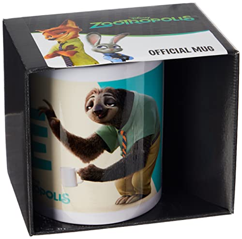 Zootropolis Chill Dude Ceramic Mug, Multicoloured, 7.9x11x9.3 cm