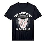 The Best Seat in the House Bucket Dad Baseball Fan Performance T-Shirt