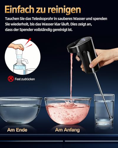 5-in-1 Elektrischer Wein-Dekanter & smarter Likörspender Osterei-Party Essential Automatischer Belüfter mit 1-999ml Präzisionsdosierung Ostergeschenk für Weinliebhaber Whiskey-Fans Gastgeber(Schwarz)