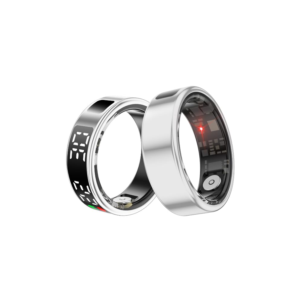 Oulencu 2025 New Smart Ring Health Tracker for Men Women IP68 Water Proof Heart Rate Blood Oxygen Sleep