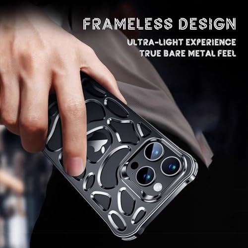 Coque iPhone 15 Pro métal refroidissement passif et découpe goutte d'eau