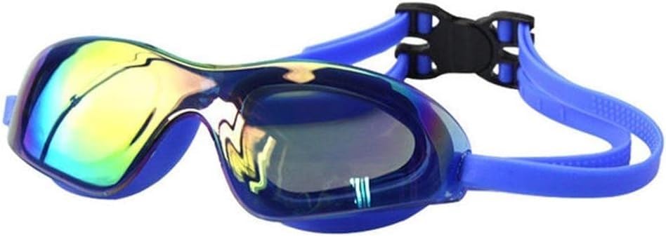 Gafas de natación con Montura Grande, Revestimiento antivaho, Impermeables, protección UV, Profesionales.(C)