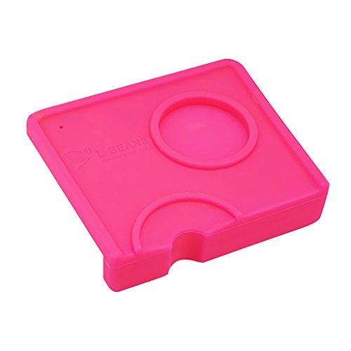 Baoblaze Tapete de canto antiderrapante para calcadeira de café, ferramentas para fazer café - rosa