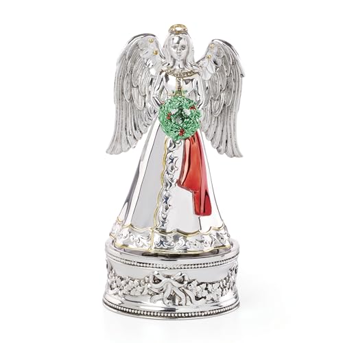 Reed And Barton 897715 Vintage Christmas Musical Angel Silverplate Figurine, Silent Night, Christmas Decorations, Decorative Angels, Indoor Decor Reed And Barton 897715 Vintage Christmas Musical Angel Silverplate Figurine, Silent Night, Christmas Decorations, Decorative Angels, Indoor Decor