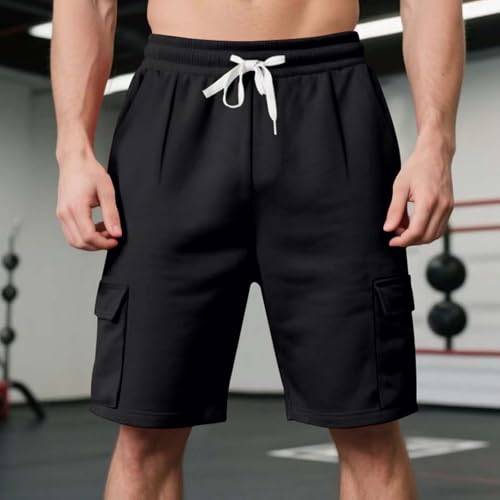 Image of Men's Hiking Shorts Tactical Quick Dry Work Cargo Shorts Summer Knee Length Pants Summer Fashion Casual Clothes