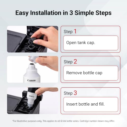 Image of Canon GI-23 Genuine Black Ink Bottle, Compatible with Megatank G620 Printers