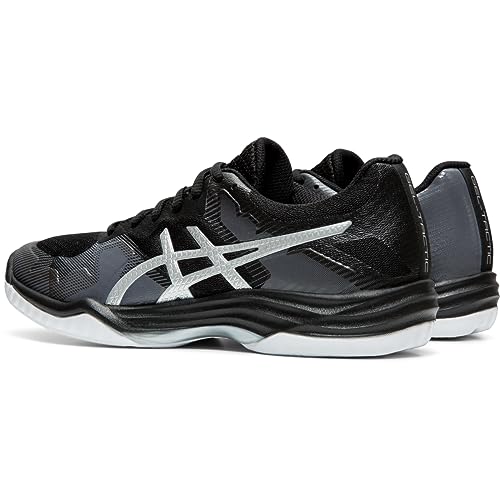 Asics Women's Gel-Tactic 2 Volleyball Shoes, 7, Black/Silver #TOP23