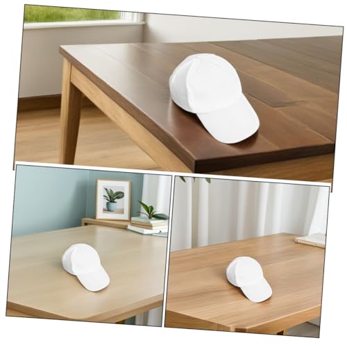 BESTYASH 6pcs Boy Girl Hand-Painted Baseball Cap Blank Sun Hats for Crafts for Outdoor Activities Uv for Boys and Girls White3