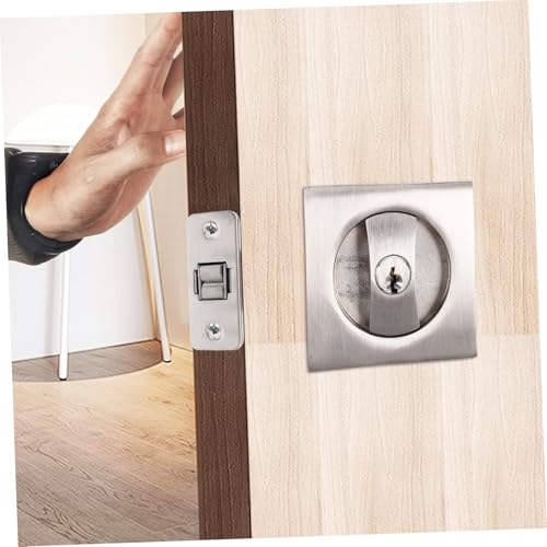 DOITOOL 1 Set Cerradura Invisible para Puerta Corredera con Llave Diseño Moderno para Privacidad en Dormitorios y Baños miniatura 5