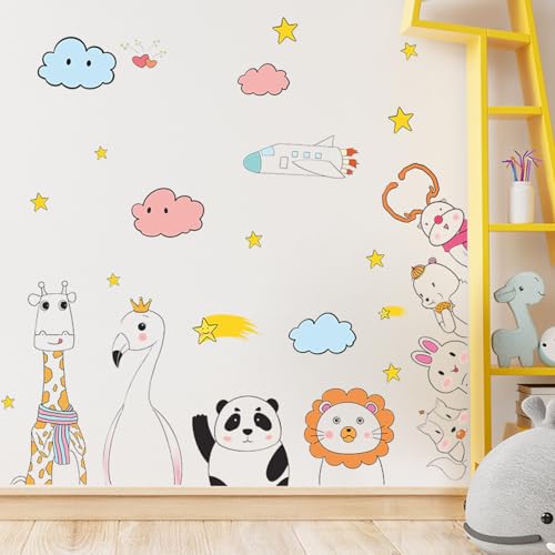 Vinilos decorativos adhesivos animales de jungla para pared miniatura 3
