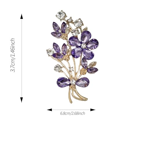 Image of Pretty Elegant Brooch Pin for Women,Flower Brooch Pin Broches for Women's Clothes