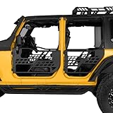 Hooke Road for Jeep JK Trail Doors Offroad Steel Tube Doors Compatible with 2007-2018 Jeep Wrangler JK Unlimited 4-Door Sahara Rubicon Sport