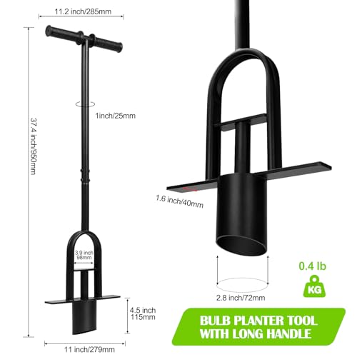 JYI&FORGE Herramienta para plantar bulbos 34 pulgadas miniatura 2
