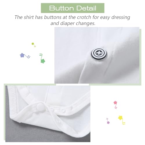 WESIDOM Baby Boy Clothes Suit 0-24M Infant Gentleman Wedding Outfit, Shirt+Bowtie+Beret+Suspender Pants Clothing Set4