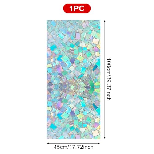 Película para ventana adhesiva de vidrio con diseño colorido miniatura 3