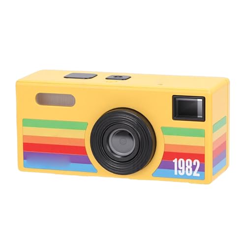 GOWENIC Mini Câmera Digital 1080P HD, Tela Colorida de 0,96 Polegadas, Câmera Digital Retrô Compacta para Crianças e Adultos, Ideal para Registrar Momentos de Vida e Viagens (Amarela)