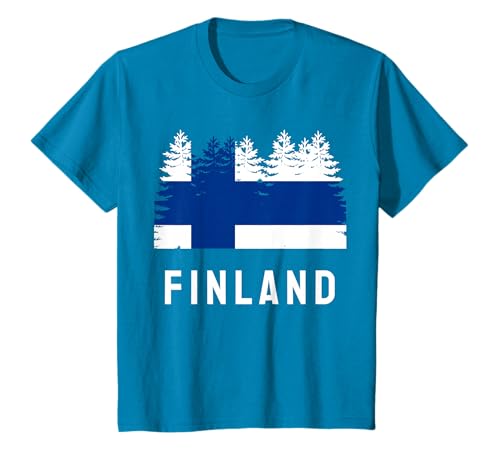 Drapeau de la forêt finlandaise Finlande T-Shirt