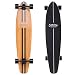 SANVIEW 42inch Complete Bamboo Longboard Skateboards Cruiser Black