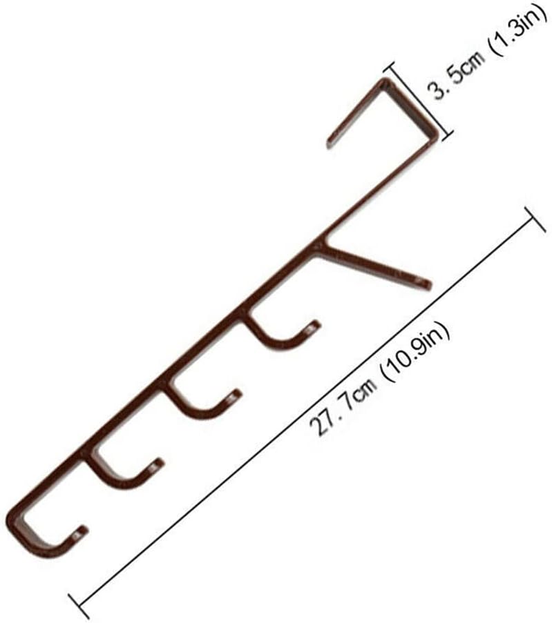 Household Multi-Function Five-Segment Hook Storage Hook Rack Home Room Wall Hook(D)