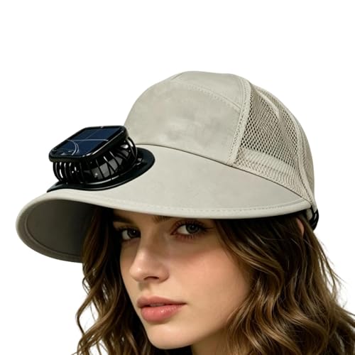 Chapeau à ventilateur solaire homme casquette de plein air portable pour camping et voyage