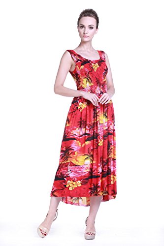 Image of Hawaii Hangover Family Matching Hawaiian Clothes, Sunset Red | Family matching Hawaiian outfits, Sunset Red, lightweight rayon, machine washable, tropical floral print, luaus, cruises
