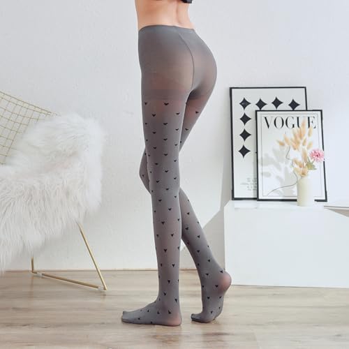 Image of Sahabowi Women Sheer Tights, High Waist Pantyhose, Vintage Control Top Stockings(Patterns Colourful), Pantyhose5