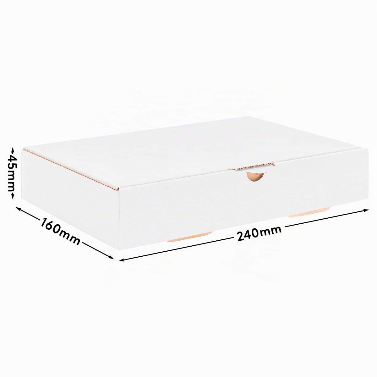 Boîtes postales grand format MB-3 DIN A5 240 x 160 x 45 mm Blanc 100 pièces