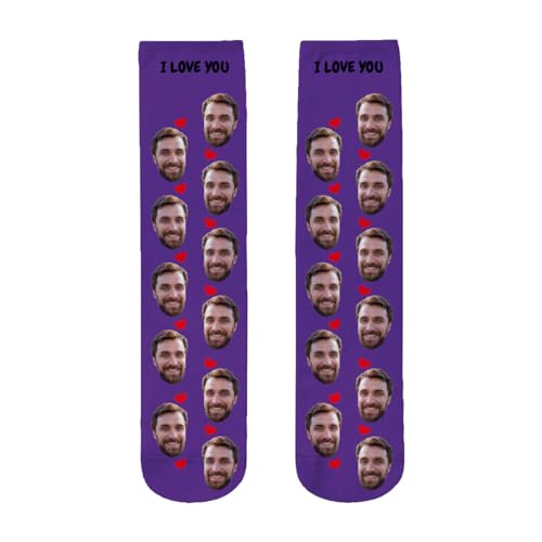 DEREGALOOS Calcetines Personalizados Unisex con Diseño Todo a