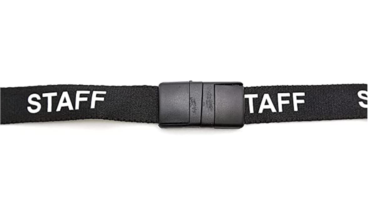 Set Portacarte in PVC - Badge ID Lavoro Trasparente con Cordino