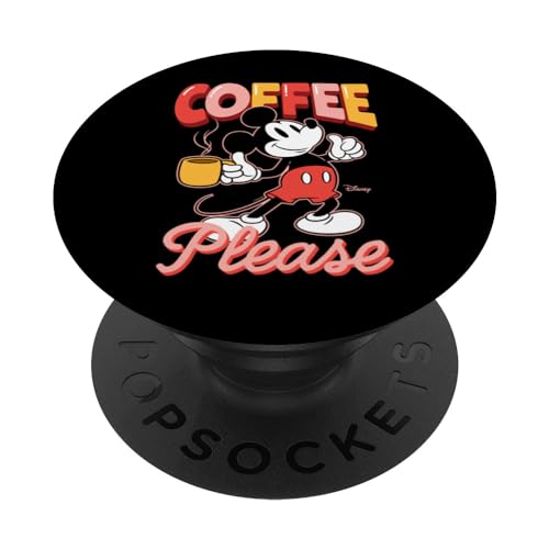 PopSockets Mickey Coffee Please PopGrip Standard évitez les chutes de téléphone