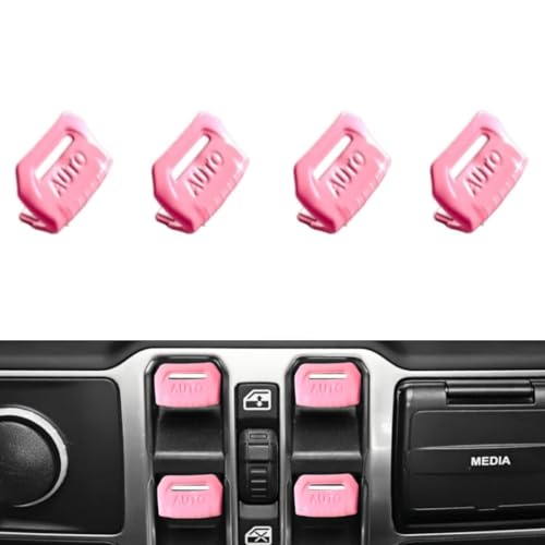 4PCS Upgraded Window Switch Button Cover Compatible with Jeep Wrangler