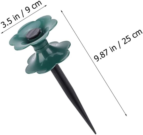 GANAZONO 4Pcs PVC Garden Hose Guide Stakes, Heavy Duty Anti-Scour Ground Spikes, Outdoor Lawn Flower Bed Greenhouse Plant Protection Watering Accessories 9.84X3.54X3.54In image 3