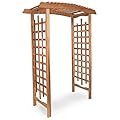 All Things Cedar GA87 Garden Arbor | Handcrafted Wooden Trellis for Climbing Plants Outdoor | Cedar Wedding Arches for Ceremony | Easy Assembly, Weather Resistant 60x25x86
