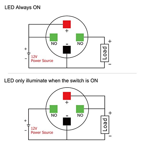 Ulincos U16B1SW ® Momentary Pushbutton Switch U16B1 1No Silver Stainless Steel Shell thumb #3