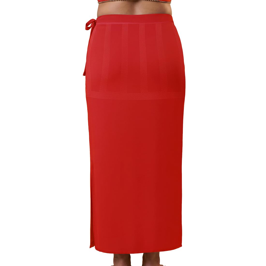 dermawear Women Blended Fabric Saree Shapewear Petticoat (Red; 3XL)