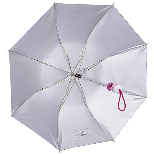 Image of THE CLOWNFISH Umbrella 2- Fold Auto Open Waterproof 190 T Polyester Double Coated Silver Lined Umbrellas For Men and Women