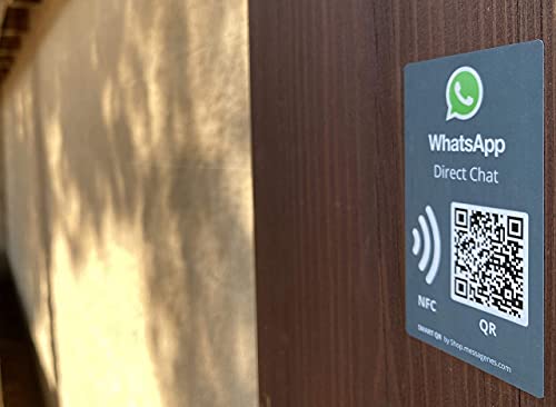 Autocollant WhatsApp en vinyle durable haute qualité avec puce NFC intégrée - 6