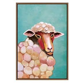SIGNWIN Framed Canvas Wall Art Animal Painting Canvas...