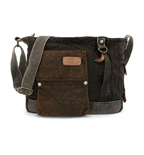 Bed Stu Men's Trapper John Messenger Bag,Oilslick Black,one Size