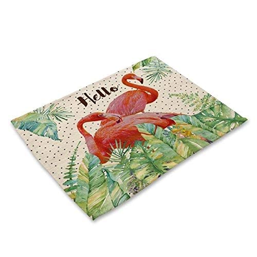 WorldCare® Miracille Animals Series Zebra Deer Squirrel Pattern Kitchen Accessories Set Decoration Home Dining Table Placemat Coaster Pads: 1, 6Pieces