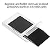 Frienda 6 Pack Plastic Business Name Card Holder Clear Pocket Credit Card Case with Top Open Protable Slim Office Storage Box Business Pocket Carrier for Men and Women