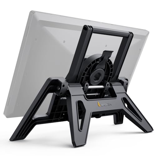 XENCELABS Multi-Axis Stand for Pen Display 24 - Ergonomic Adjustable Artist Stand with VESA Compatibility, Lightweight with Secure Clamp, Rotation and Tilt, Portrait and Landscape Mode