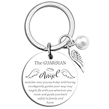 UYBEPU Guardian Angel Keychain Angel Gifts for Women Men Encouragement Cheer Up Gifts for Women Cancer Care Gift for Womens Thinking Of You Gift for Womens Inspirational Keychain