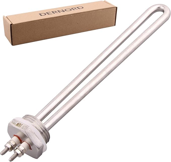 DERNORD Heizelement 12V 150 Watt 1 Zoll DN25 BSP Flansch Ede