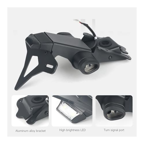 Support de plaque d'immatriculation arrière rigide anti-vibration MT09 - 6