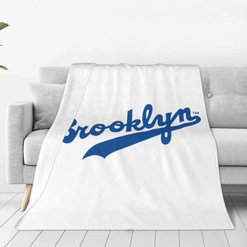 XRPUONG Brooklyn Cyclones Logo Fleece Blanket, Very Soft Microfiber Flannel Blanket for Couch Warm and Cozy for All Seasons