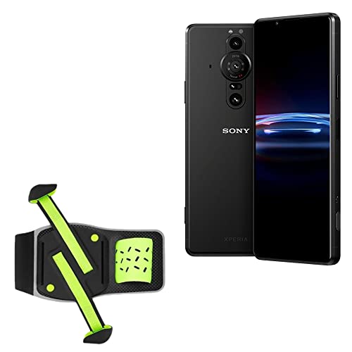 BoxWave Holster Compatible with Sony Xperia Pro-I (6.5 in) - FlexSport Armband, Adjustable Armband for Workout and Running - Stark Green